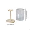 Rotatable Display Case Stand Storage Box for Miniature Figurines