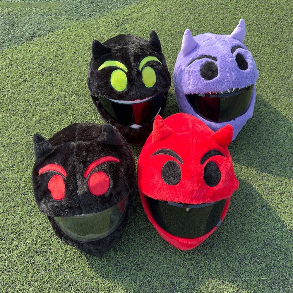 Motorcycle Plush Helmet Cover Cartoon Animal Helmet Protection Accessories Cover Helmet Cover Fabric Funny Motorcycle Y8C2