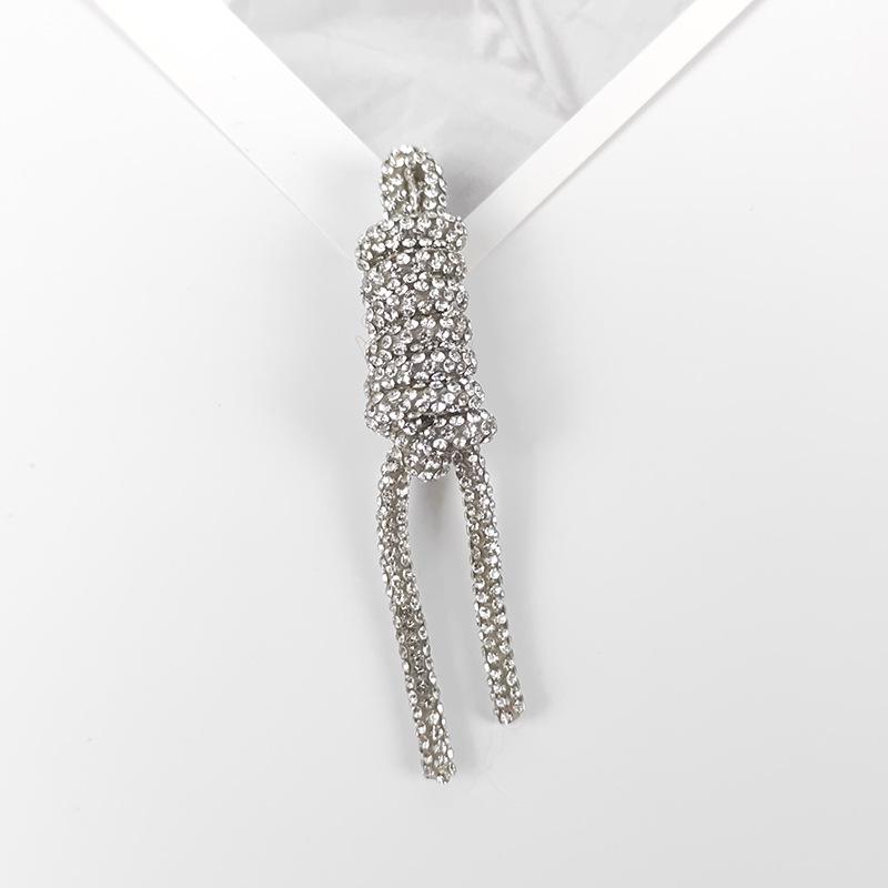 Девичья пряжка для кроссовок со стразами, с плетеными вручную украшениями и подвесными аксессуарами