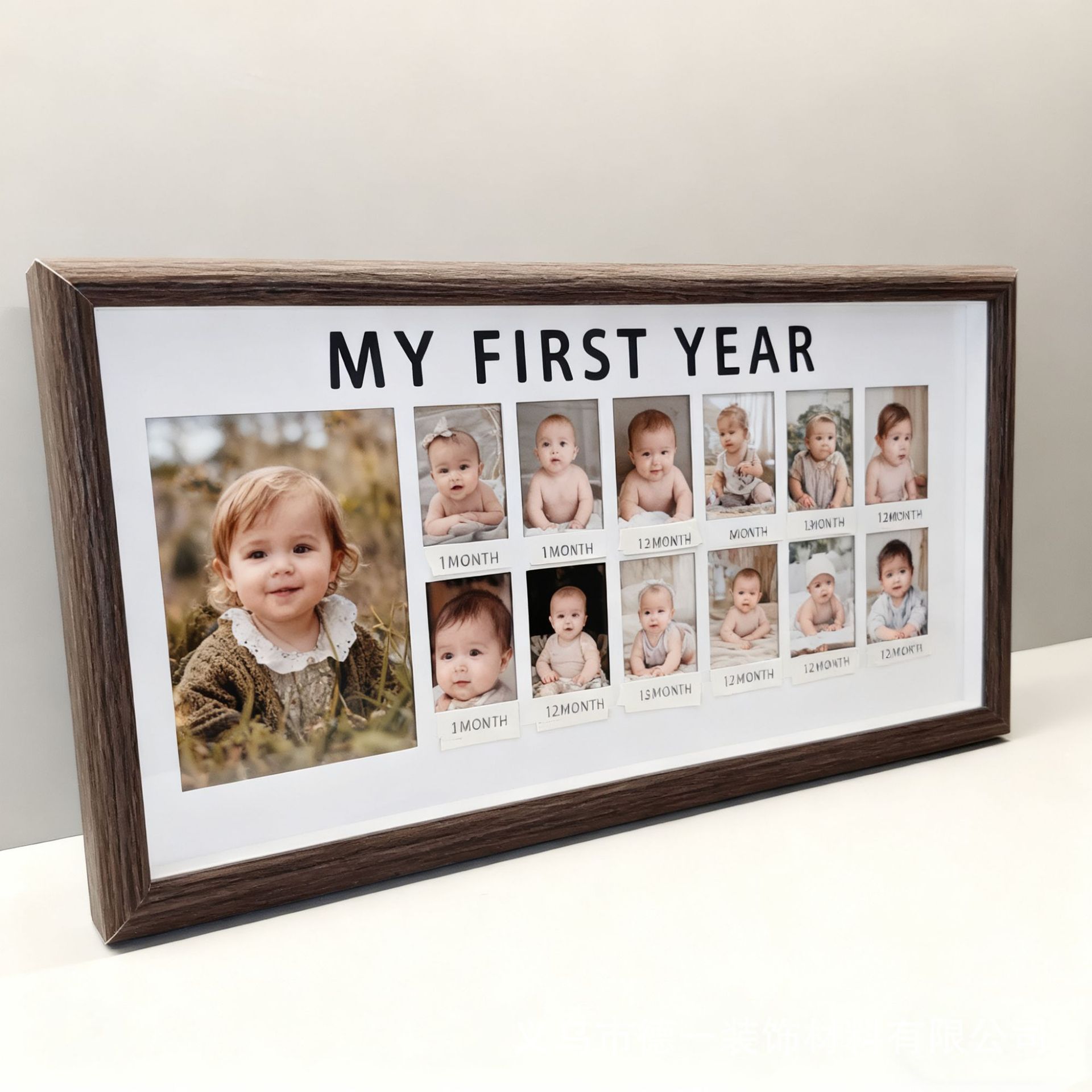 1 шт. фоторамка для фото ребенка в возрасте одного года, 12-месячный рекорд роста ребенка, домашний питомец кошка собака, семейный подарок, домашний декор 16   дубильная кора