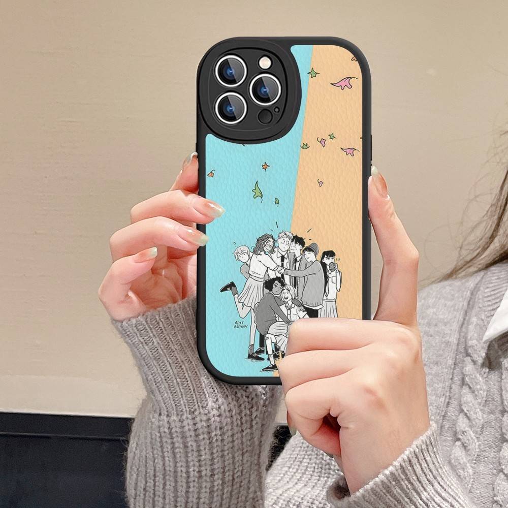 

New Heartstopper Anime Phone Case For IPhone 15 14 13 12 11 16 Pro Max Plus Leather Soft Cover iPhone 16