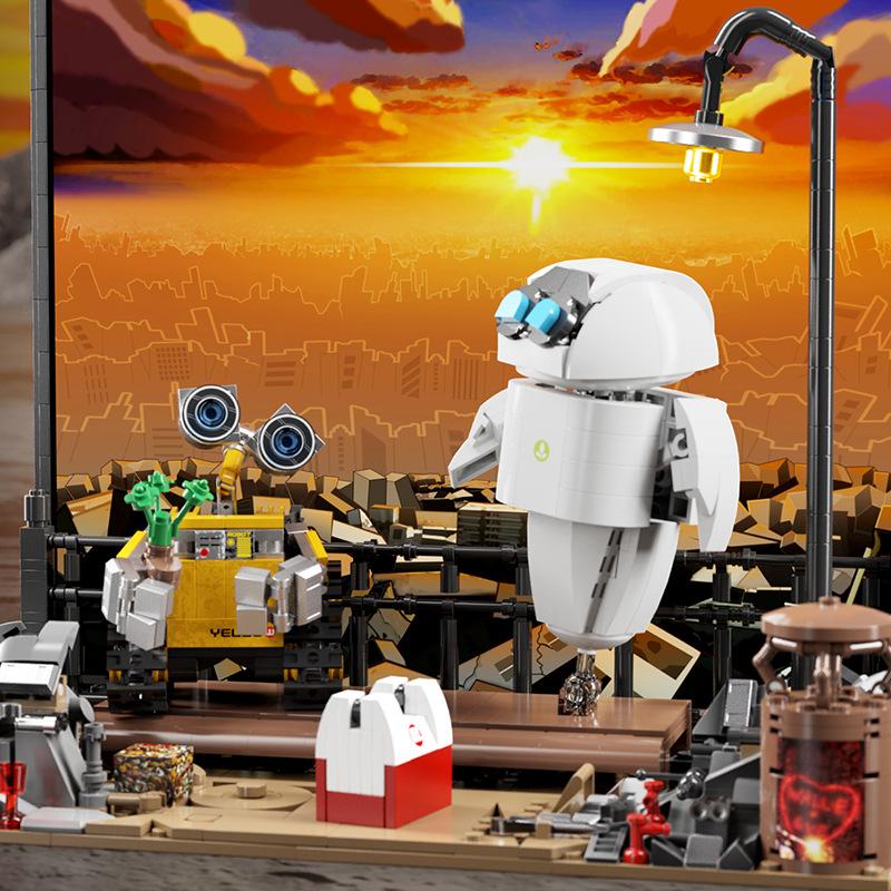 Mini Building Blocks Robot Model L8003 Child Wali Robot Yiwa Boy Building Set Puzzle Toy Decoration Gift