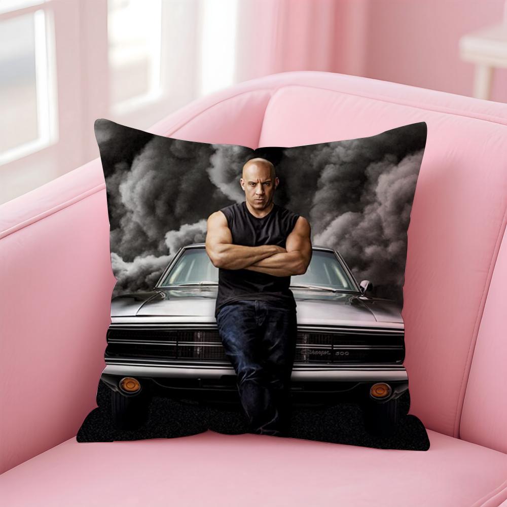 Movie T-The Fast The FuriousS Cushion Cover Home & Car Multi-Scene Pillow Cover - Reversible, Soft & Durable for Daily Use