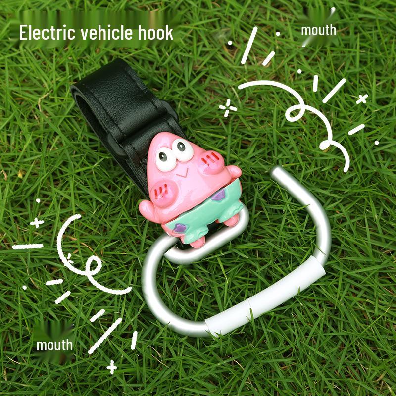 Electric Vehicle Hook Stroller Bag: Strong Load-Bearing Pendant with Cartoon Design
