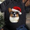 Corgi Santa Christmas Shirt: Funny Dog Lover Gift