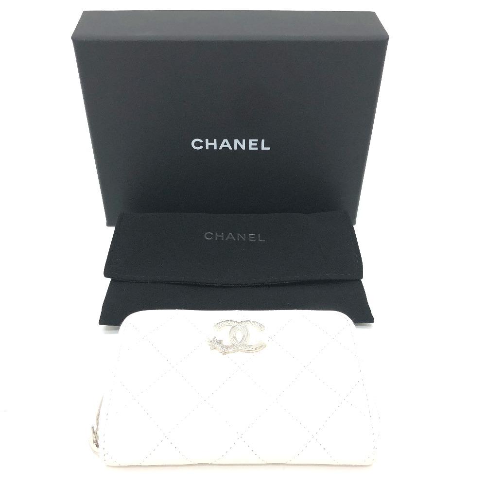 CHANEL AP3728 Star CC Mark Round coin purse Compact wallet  Unused