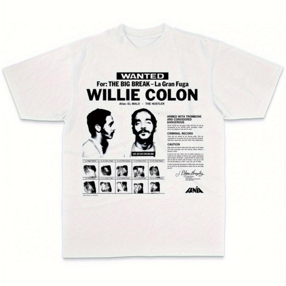UnisexS Willie Colon Salsa Legend Graphic Tee Vintage Latin Music Design Featuring Willie Colon and Other Salsa Icons L