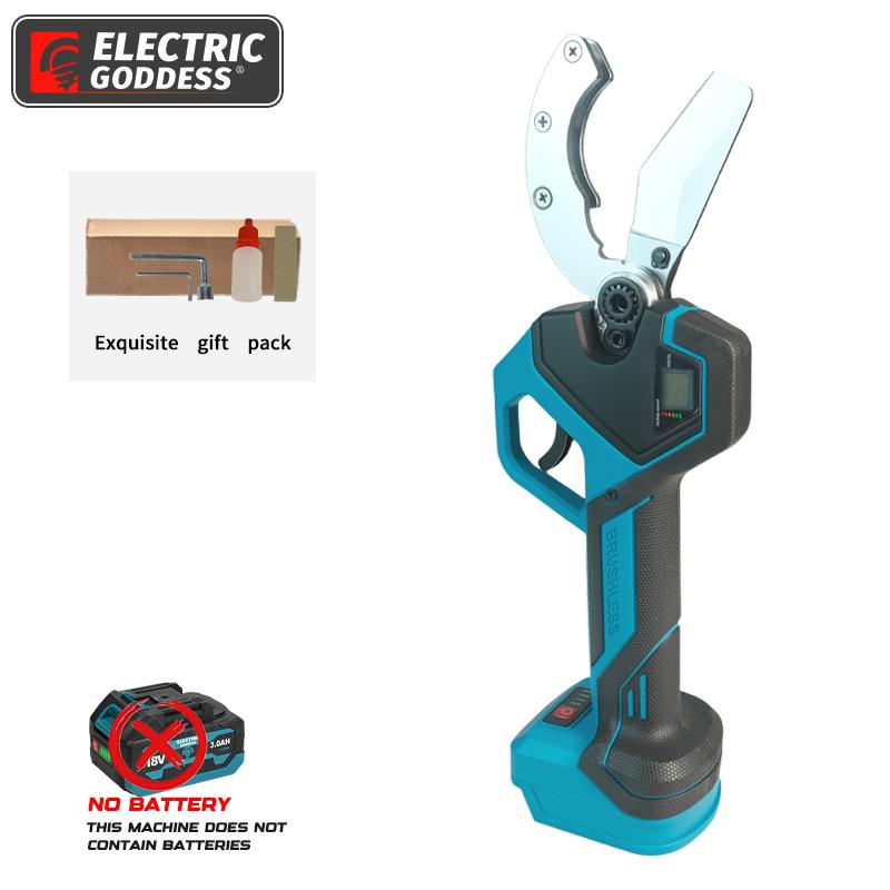 Electric Goddess Brushless 50mm Electric Pipe Scissor For Makita 18V Battery Pin PPR Cutting Plumbing Water Pipes Shear синий