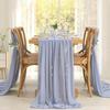 White Chiffon Table Runners Sheer Table Runner Wedding Arch Chair Sashes for Baby Shower Birthday Party Table Top Decoration