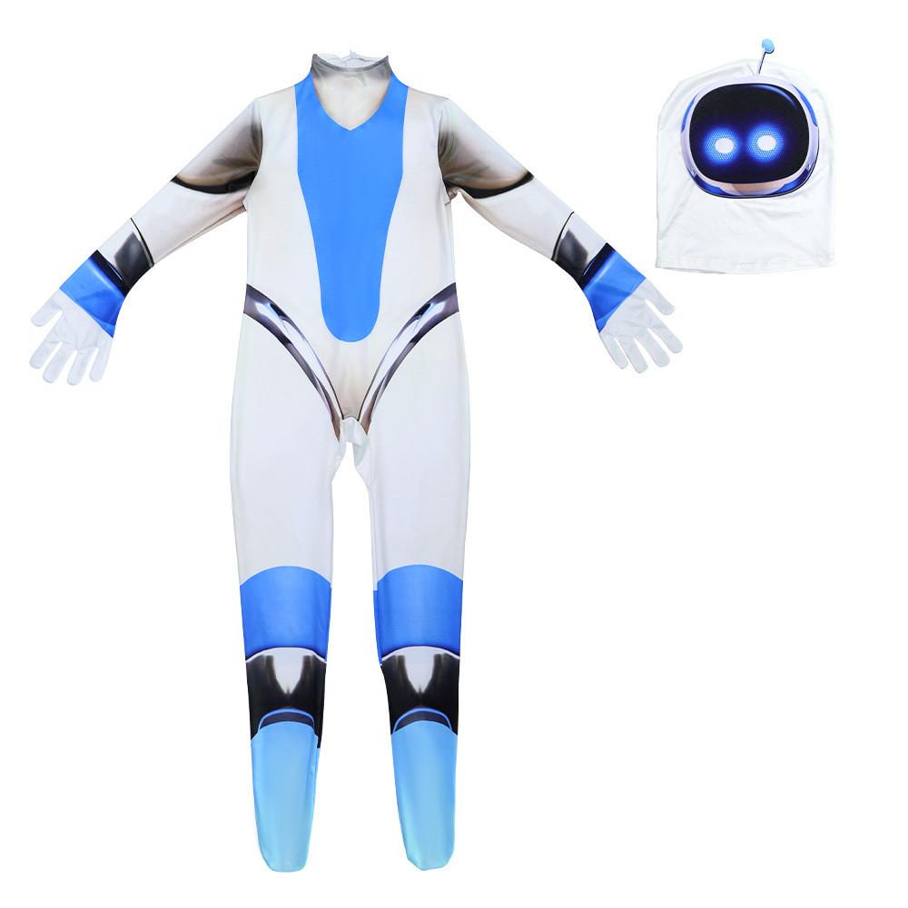 Astro Cosplay Bot Costume Jumpsuit Kids Adult Halloween Stage Gift Performance