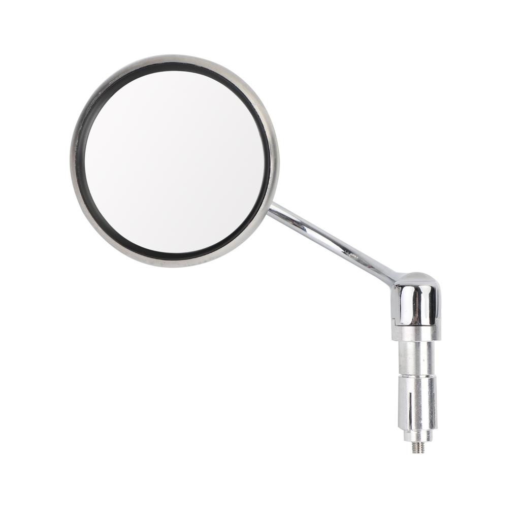 Chrome Runde Rückspiegel Lenkerendspiegel für Motorrad Chopper Cafe Racer