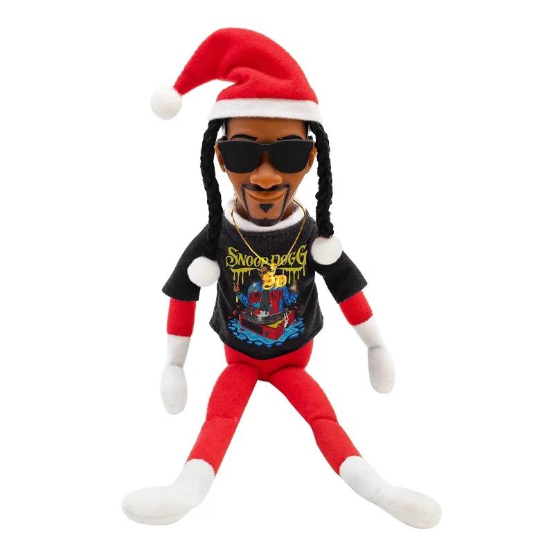 

Latest Snoop Dogg Snoop on a Stoop Xmas Elf Doll 12” Plush Playthings Shelf Decor Comes With Elf Toy Tshirt Sunglasses plus Necklace No Box сливовий