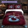 Trabzonspor FC Bettwäsche-Set 3-teilig Bettbezug Dekorative Bettwäsche für Jugendzimmer Heimdekoration