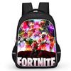 16 Inch Fortnite Cartoon Backpack Unisex for Boys Girls with Dual Zippers Large capacity lightweight student backpack