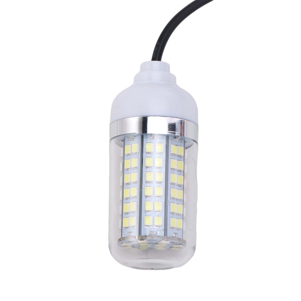 12V LED Fish Finder Lamp Underwater Fishing Light High-power Fishing Trap Light Squid Krill