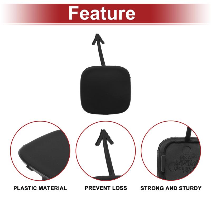 UXCELL Left Front Car Tow Hook Cover Cap for Toyota Highlander 2004-2007 No.5212748030