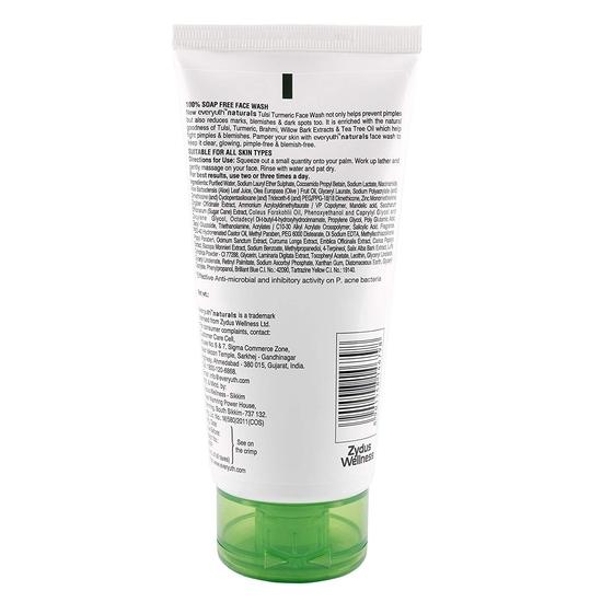 Everyuth Naturals Anti Acnee Anti Urme Tulsi Turmeric Gel de Spalare 50g Pachet de 3