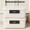 Multipurpose Locking Storage Box with Removable Tray for Home School and Office Privacy Protective Organization