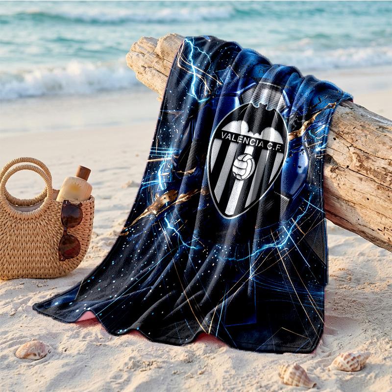 Asciugamano da Spiaggia in Microfibra con Stampa Valencia FC Asciugatura Rapida Assorbente Grande Asciugamano per Spiaggia Nuoto Viaggio