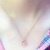 Rose Gold Plated Inlaid Zircon Smart Pendant Fashionable Light Luxury Purple Gold Color Gold Necklace