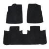 Black Nylon Floor Mats for GAC Honda Crosstourer (2011-2017), Durable and Wear-Resistant.