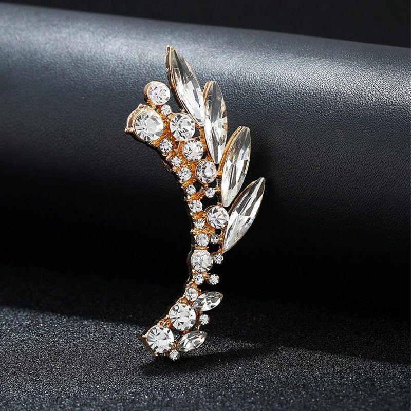 

Fashion Fashion Punk Cold Fengshui Diamond Super Flash Ear Clip Eye-Catching Sexy Tassel Big Ear Stud Earrings Nightclub Ear Studs Style 3 Ear Clip, Left Ear, Gold Plated