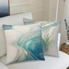 Abstract Marble Pattern Throw Pillow Case Cushion Cover Turquoise Aqua Pillowcas For Couch Sofa Bed Chair No Pillow Core Needed