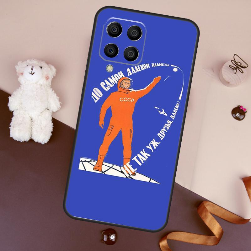 CCCP Soviet Space Propaganda Art Case For Samsung Galaxy M13 M54 M34 M14 M56 M36 M16 M31 M11 M53 M12 M32 M52 M35 M55 M15 M06