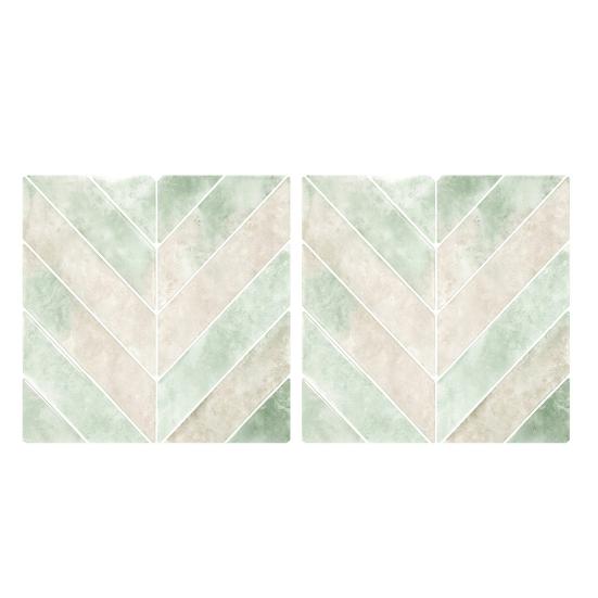 2 Pcs Wall Tile Stickers, Peel And Stick Backsplash, Self Adhesive Waterproof Kitchen Wall Tile Decals for Kitchen, Bathroom, Walls, Floors