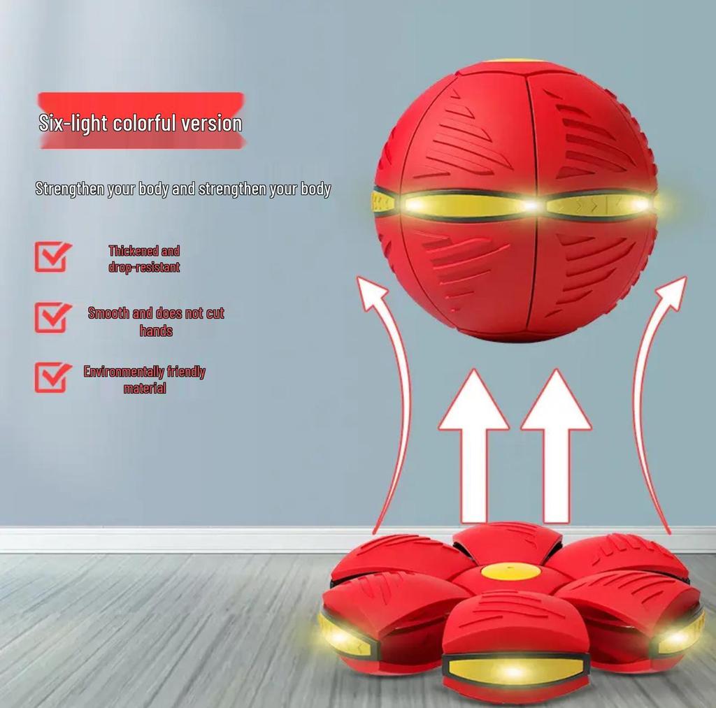 Elastic Stomp Ball: Magical Transforming Saucer - Indoor/Outdoor Educational Toy for Kids