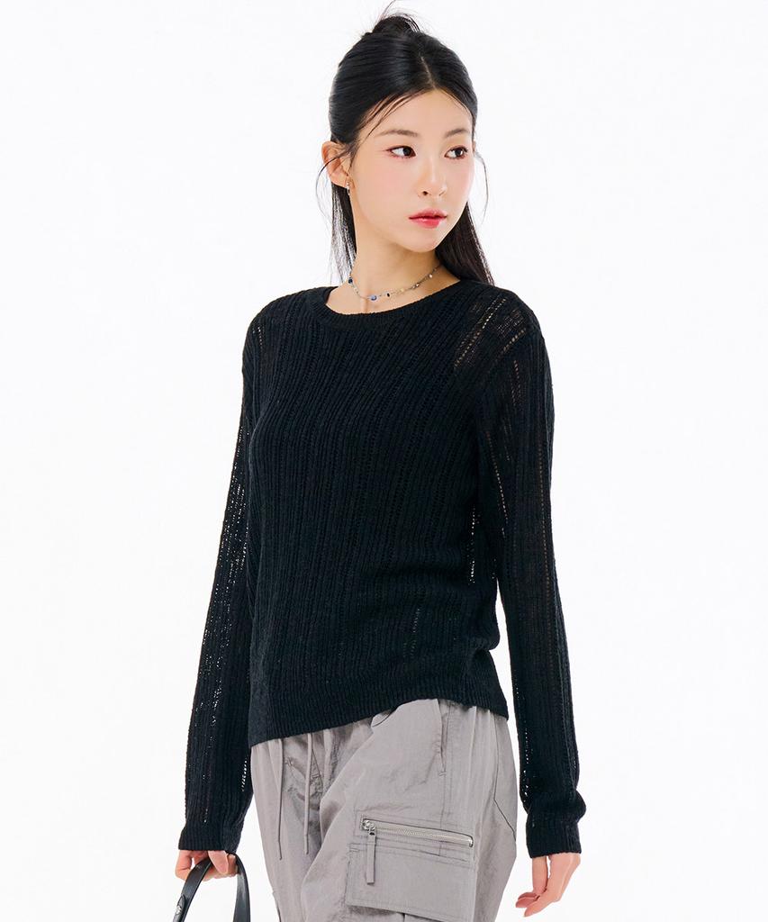 CHASECULT Women'S Net Knit Sweater-Fbrg5671C03