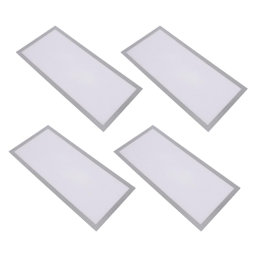 4 Stück Magnetische Bodenregister-Lüftungsgitterabdeckungen 5,5x12 Zoll Magnet PVC-Lüftungsgitternetz für Wand Decke Boden zum Auffangen von Schmutz Haaren