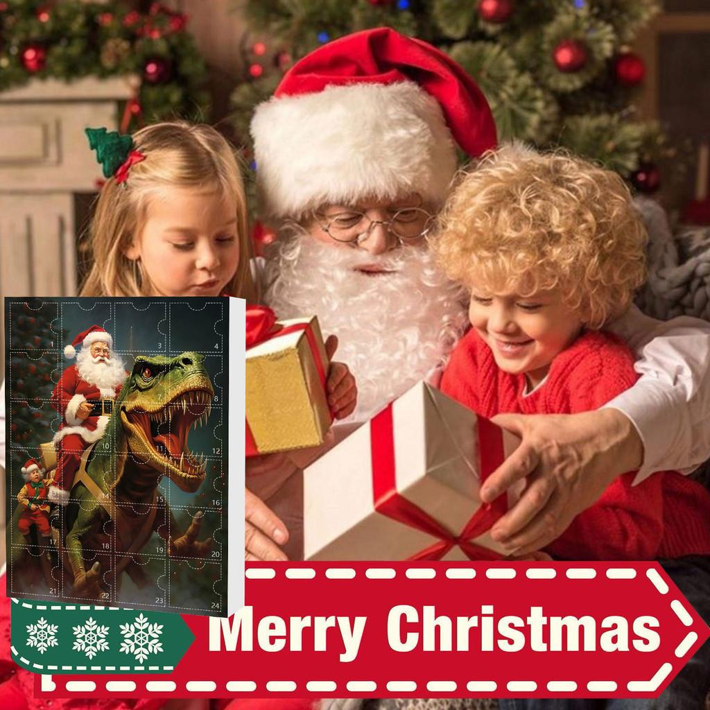 Weihnachts-Countdown Blind Box Mini Acryl Drachenbaby Anhänger Geschenk für Feiertagspartys