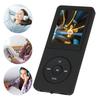 MP3-Player, 8 GB Tragbarer MP3/MP4-Player mit FM-Radio, Diktiergerät, E-Book, HiFi Lossless Sound, 30 Stunden Wiedergabezeit (Schwarz)