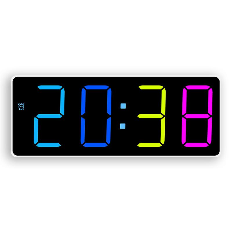 

Цифровой будильник TEMP Date Питание от батареи Голосовое управление Ночной режим Повтор сигнала Настольные часы 12/24H Функция «антибеспокойство» Светодиодные часы