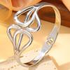 Couple Style Hollow Symmetrical Bow Elastic Open Jewelry Bracelet