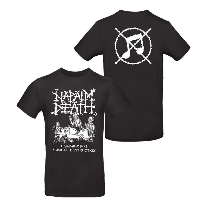 Napalm Death Bands Dark Metal Rock Gothic Style American Loosefitting Mens Tshirt Womens Shortsleeved Shirt