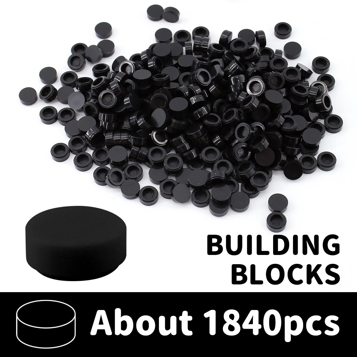

200g1x1Round DlY Construction Blocks Thick FiguresBricks Dots Instructive Creative SizeCompatible Featuring Plastic Playthings forChildren 200g 1x1 Round чёрный