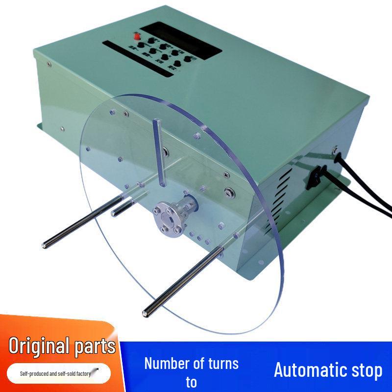 Compact USB Cable and Thread Winder – Manual Electric Reel Winding Machine зелёный