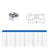 1/2" 3/4" 1" 2" 304 Stainless Steel Wafer Check Valve H71W-16P DN15/DN20/DN25/DN32/DN40/DN50 Lift Type