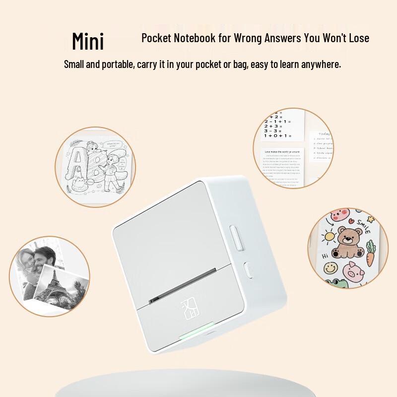 Hanyin S2 Smart Mini Study Printer CN plug (adapter included)