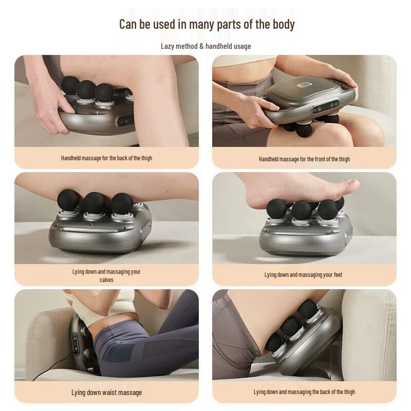 

AUX Six-Head Full Body Fascia Massage Gun CN plug (adapter included)