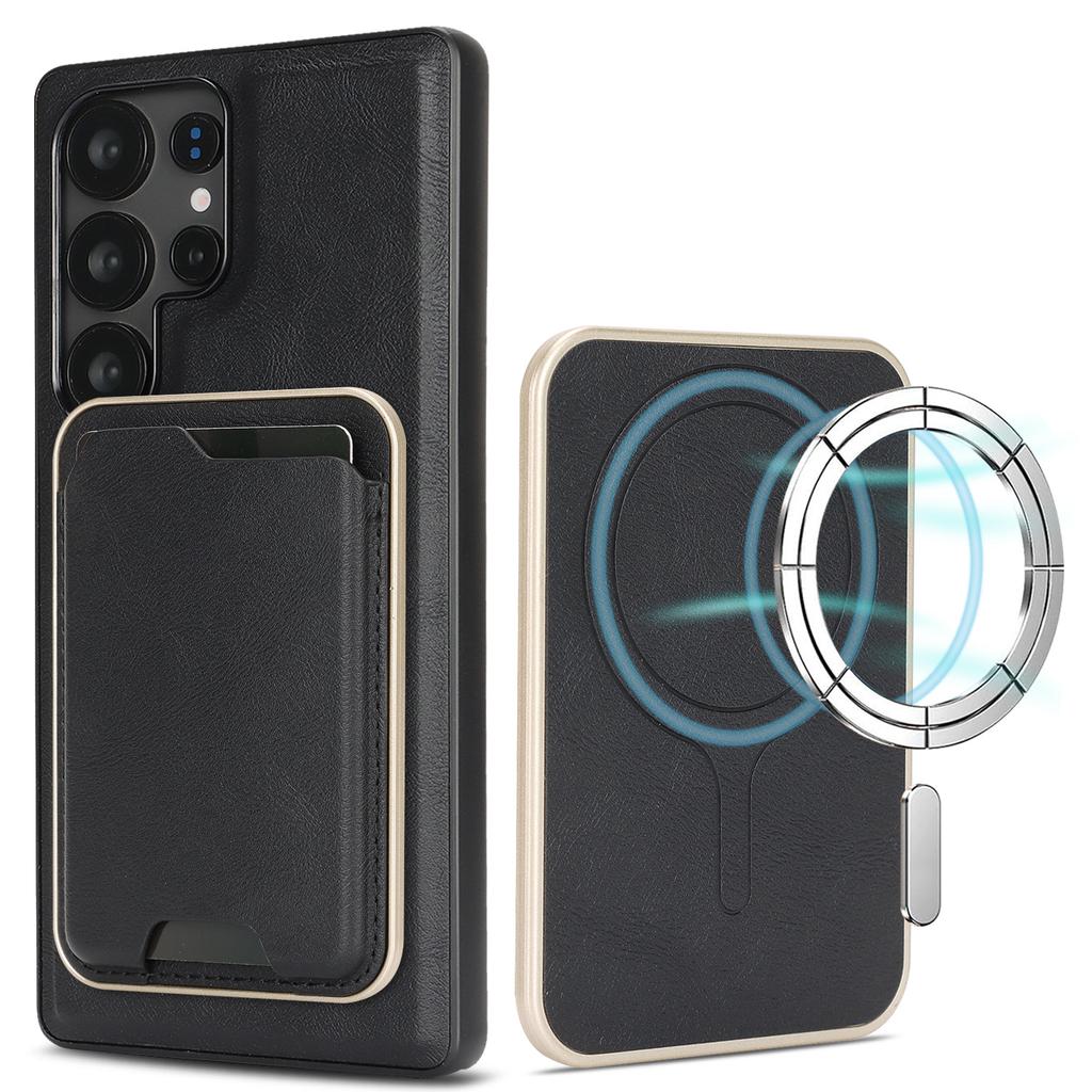 Ultra-thin Magnetic Card Holder Case for Samsung Galaxy A56 5G/A55/A54/A53/A52/A16/A15/A14 Wireless Charging Leather Phone Cover