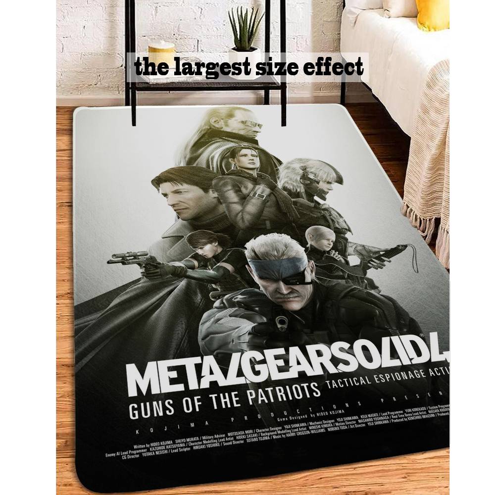 Handsome Man Game M-Metal Gear Solid-MT Entrance Nordic Bedroom Living Room Doormat Home Balcony Anti-Slip Modern Home Decor 40cm x 60cm