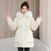 Autumn Winter Thicken Warm Parka Women Casual Sweety Solid Color Big Pocket Loose Hooded Coat Jackets Outwear
