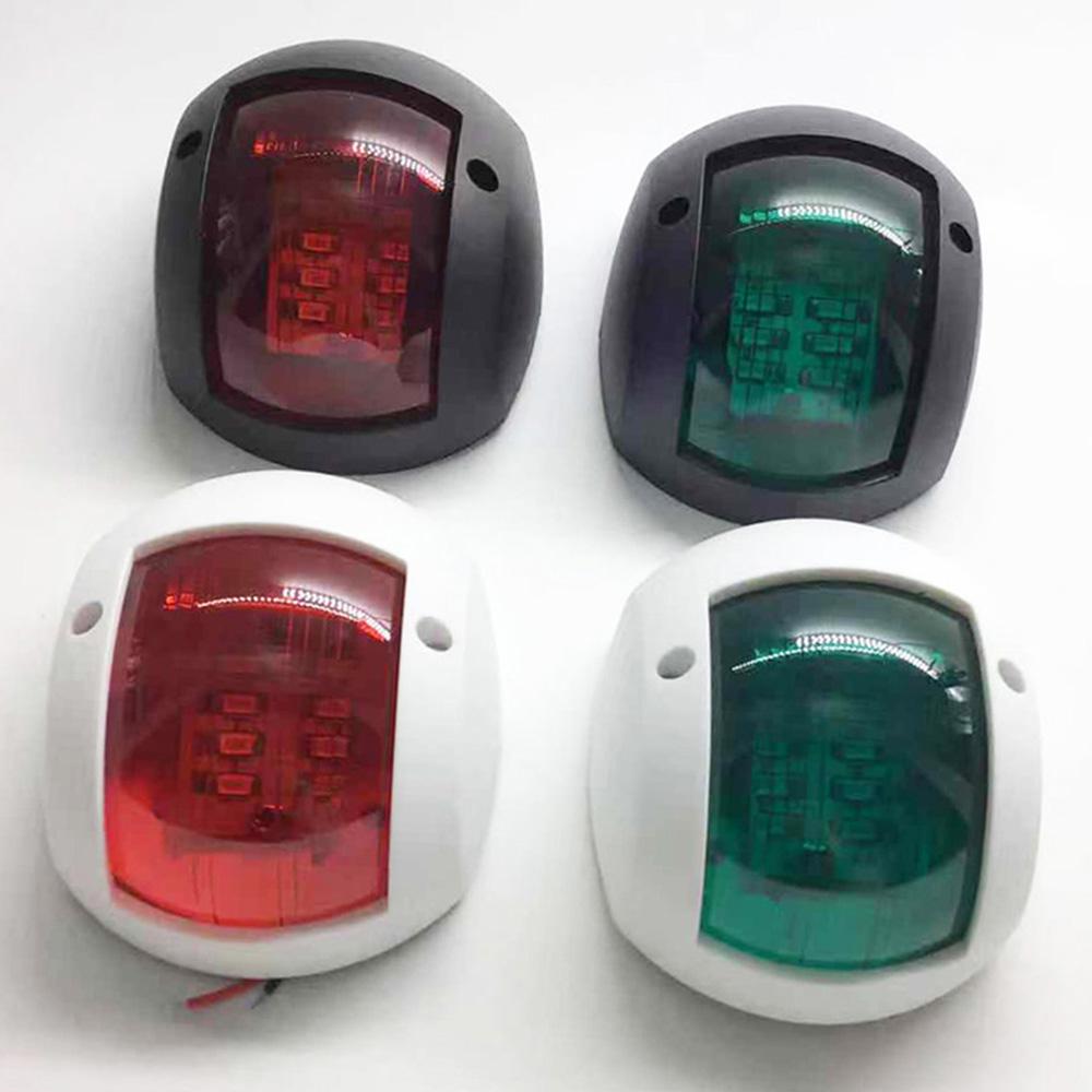 Red Green LED Marine Navigation Light 12V 24V Boat Bow Light Marine Boat Singnal Light, Ideal for Pontoon, Skeeter, Power Boat and Skiff One Pair
