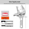Large-Opening Adjustable Bathroom Wrench for Plumbing and Faucet Installation