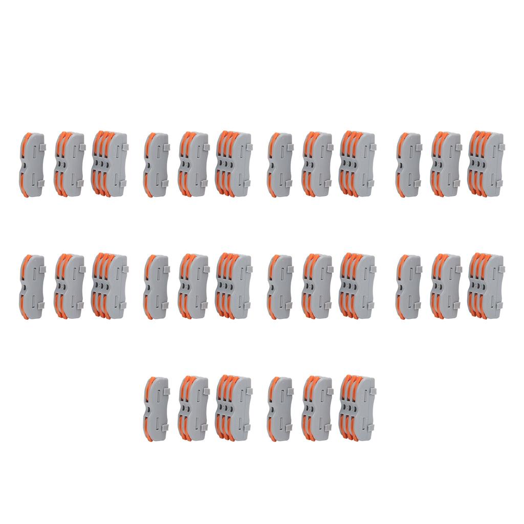 30Pcs Quick Terminal Block Wire Connector PushType Wiring Splitter Set SPL-P1/P2/P3