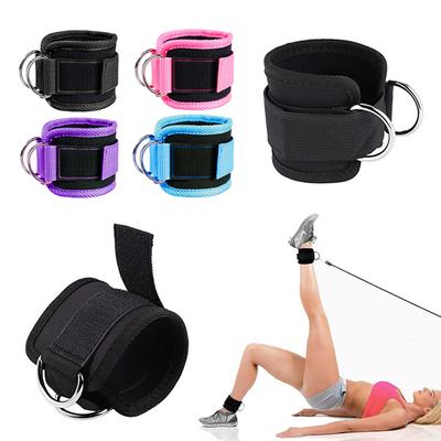 Fitness Ankle Straps Adjustable D-Ring Ankle Cuffs Gym Workouts Glutes Legs Strength Sports Feet Guard