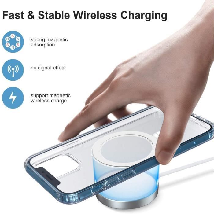 Magnetisk deksel - Apple - iPhone 12 Pro Max - Gjennomsiktig - Slim Fit - Kompatibel med Magsafe